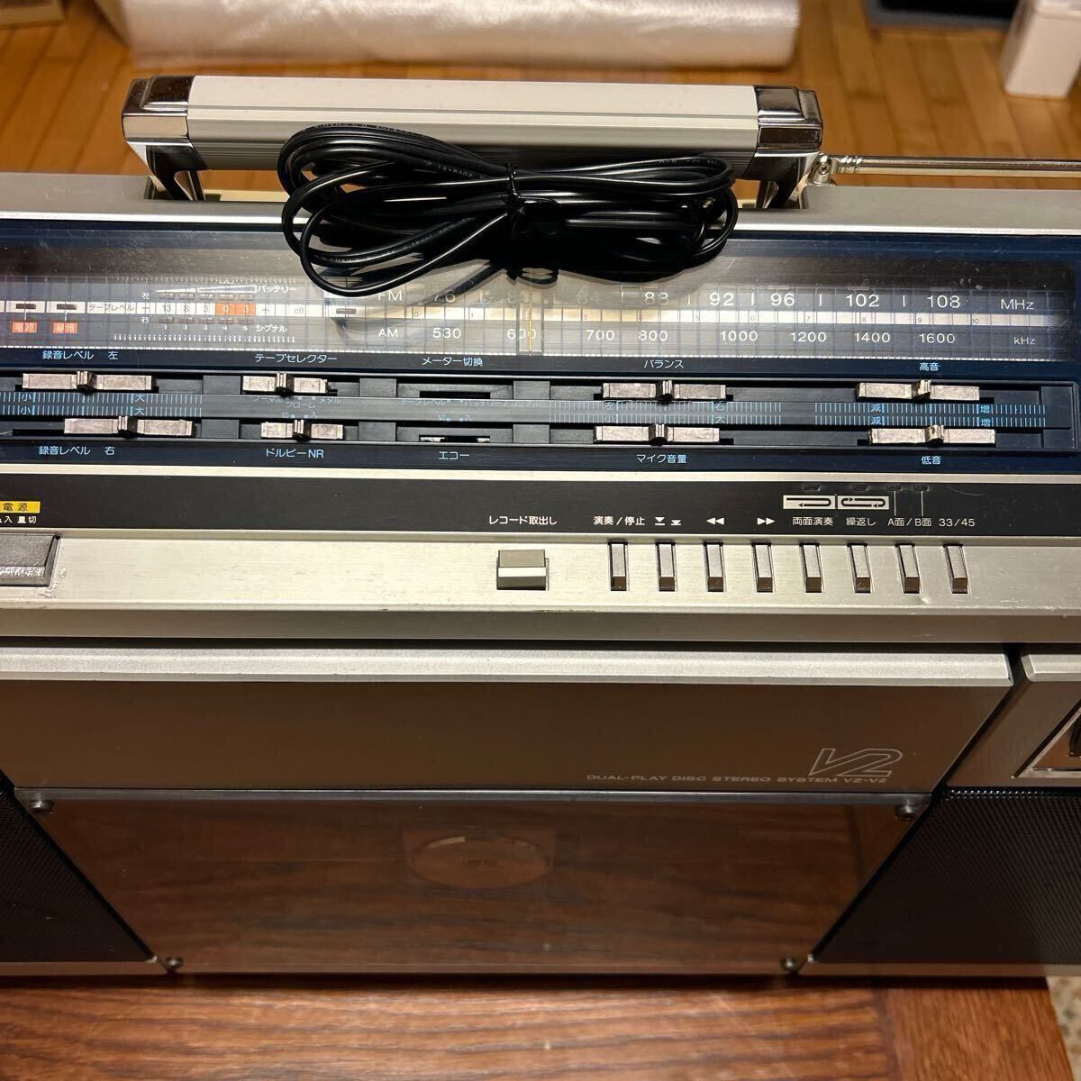 SHARP テープ・ラジカセOK シャープ VZ-V2 両面演奏ポータブルステレオ