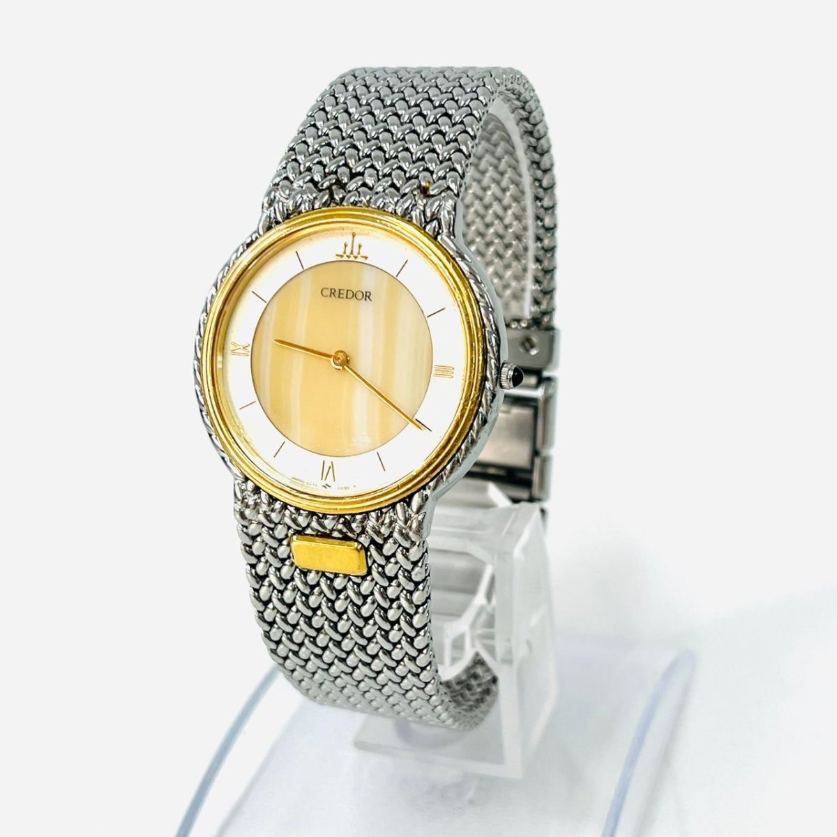 不動品】SEIKO CREDOR セイコー クレドール 5A74‐0240 18KT ベゼル N50