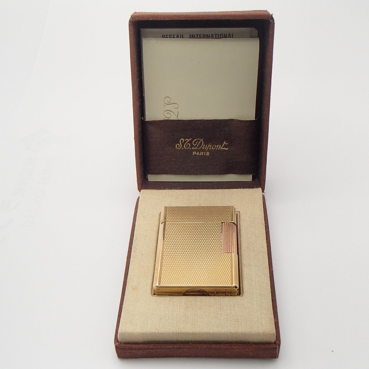 S エステーデュポン S.T.DUPONT ライター ローラー式 ゴールド