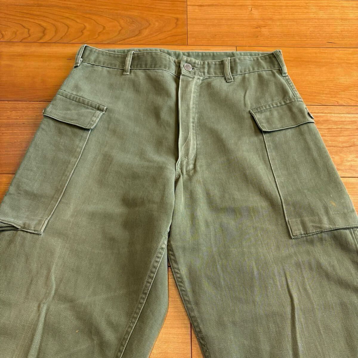 40s 50s U.S.ARMY 13スターボタン M-43 カーゴパンツ 米軍実物 