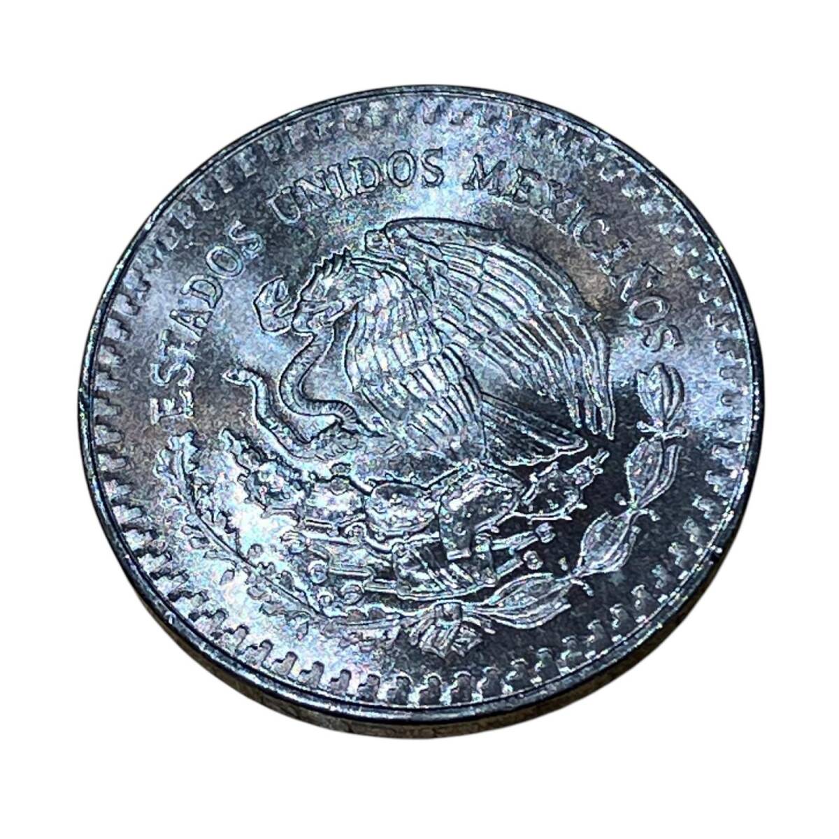 メキシコ】リベルタード1オンザ銀貨(1985年) メキシコ リベルタード