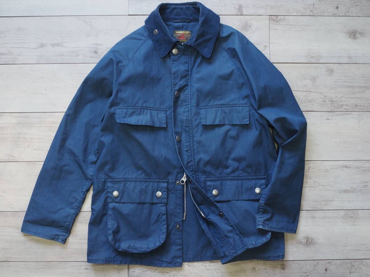 バブアー Barbour ブルーオーバーダイ ビデイルジャケット M 灯台タグ