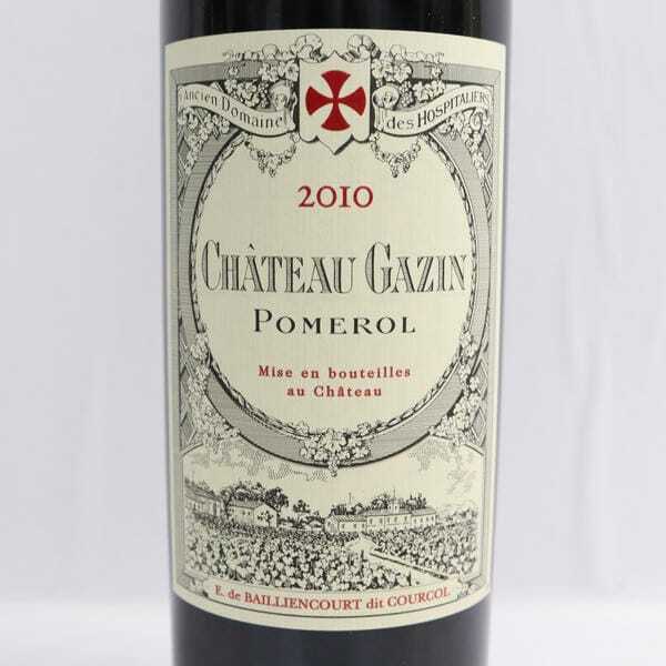 100%新品 CHATEAU GAZIN（シャトー ガザン）2010 14.5％ 750ml X25B040046