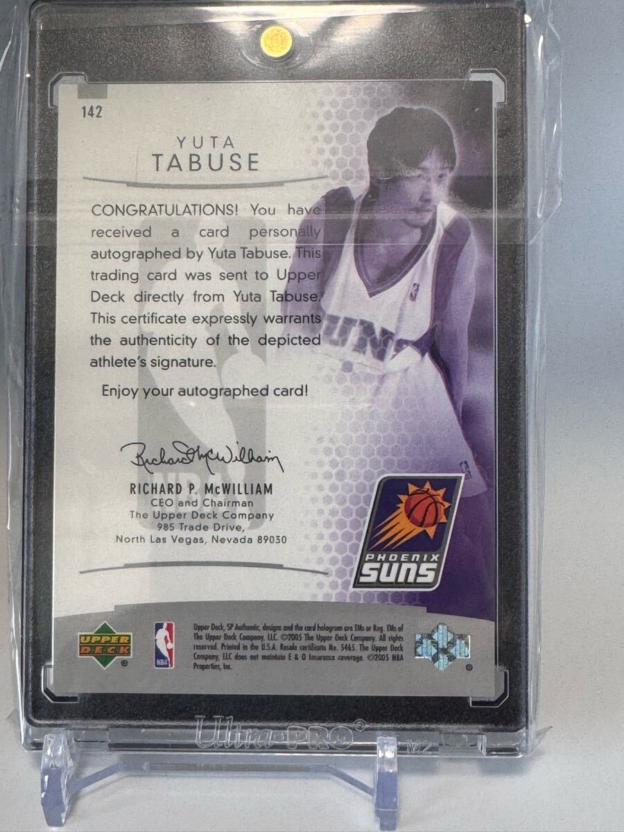 NBA 直筆サイン 直書き UPPER DECK yuta tabuse 田臥勇太 ルーキー RC