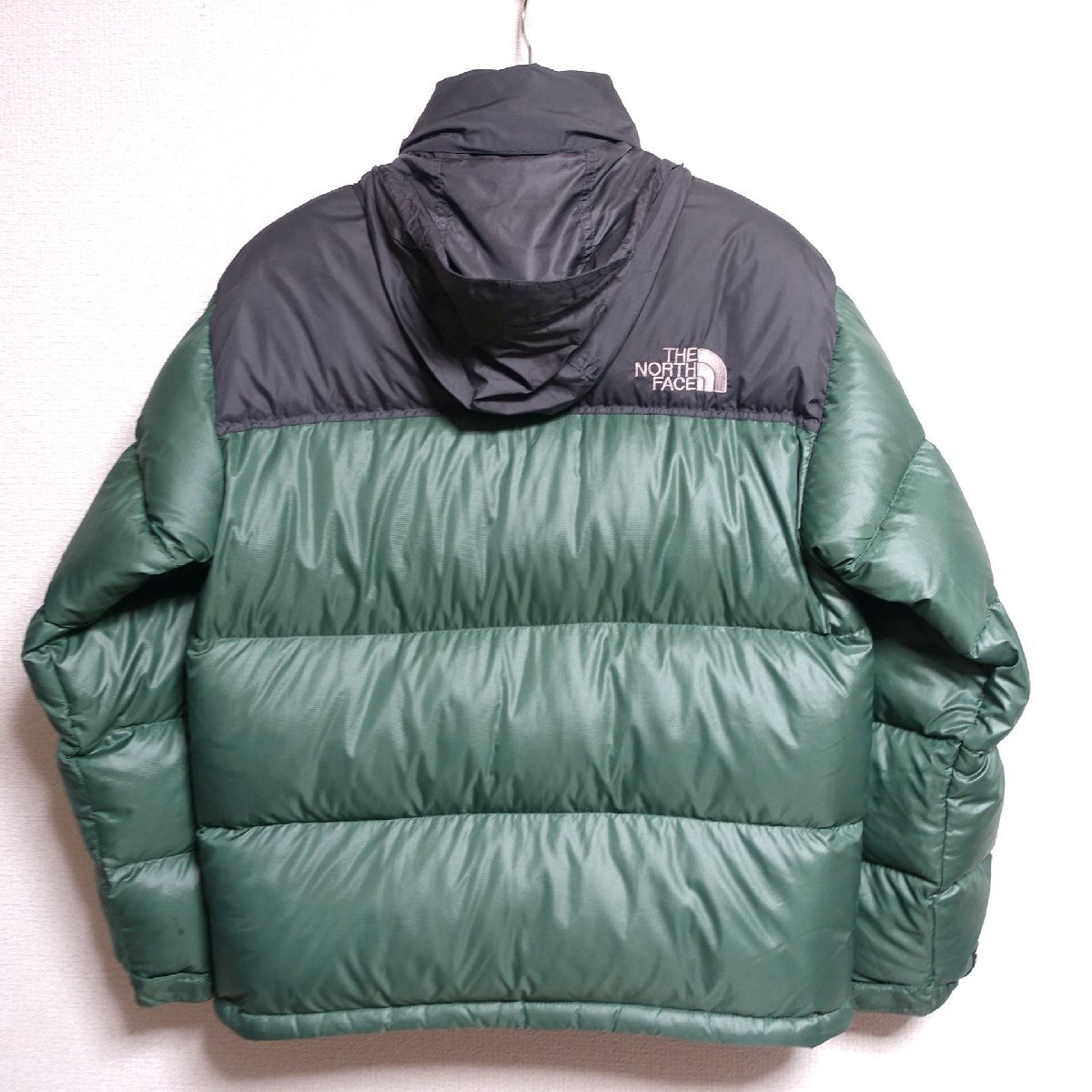 THE NORTH FACE ノースフェイス ヌプシ ダウンジャケット 700FP メンズ Mサイズ 正規品 グリーン Z2906_2