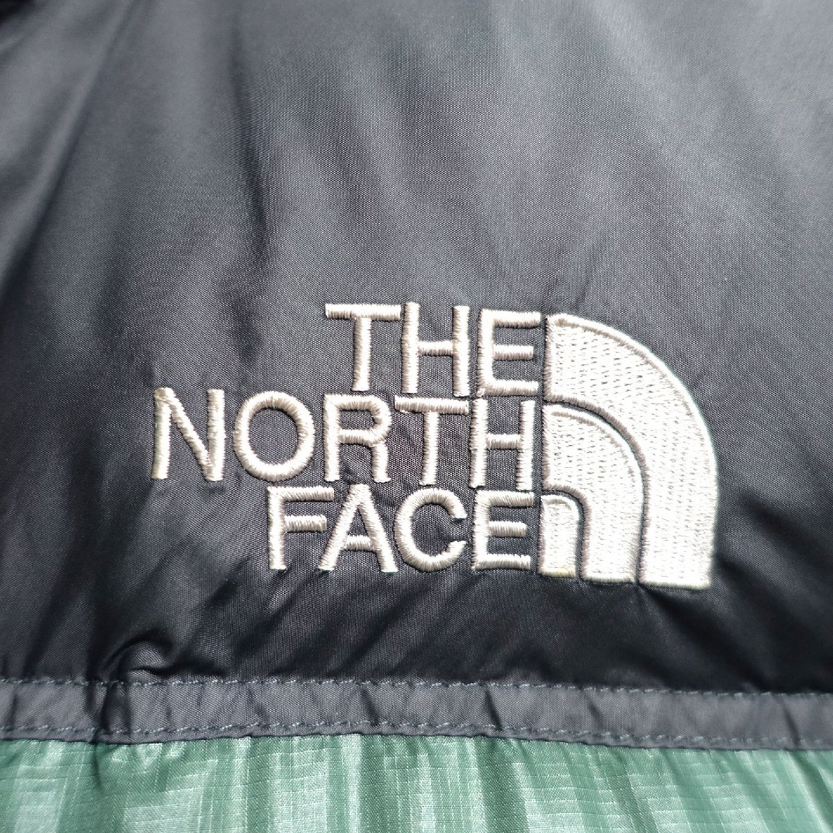 THE NORTH FACE ノースフェイス ヌプシ ダウンジャケット 700FP メンズ Mサイズ 正規品 グリーン Z2906_4