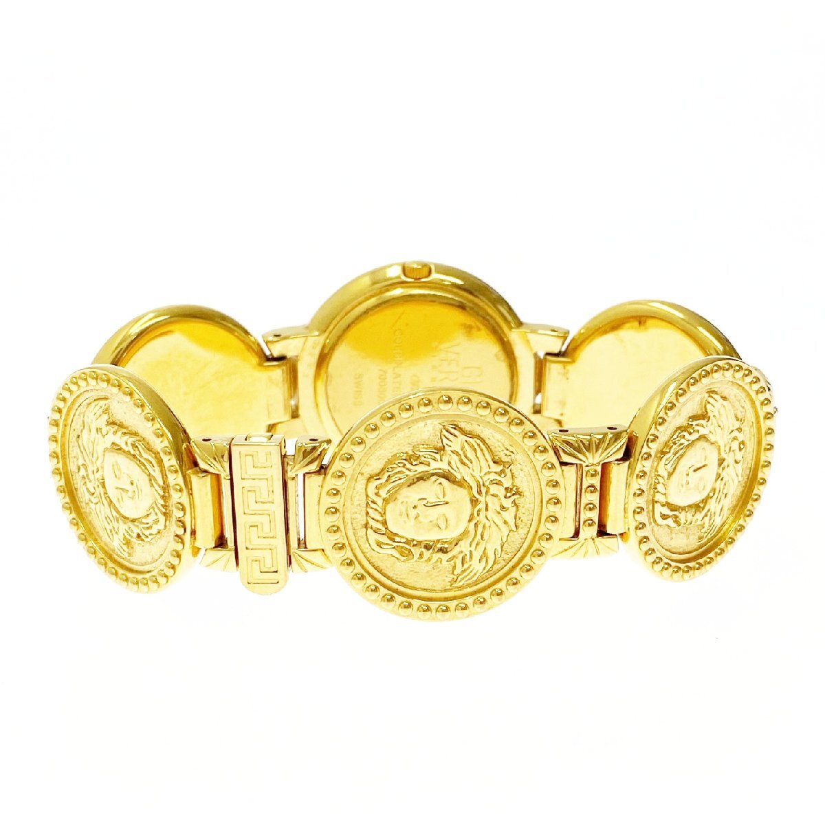 1円スタート】GIANNI VERSACE ヴェルサーチ メデューサ コインウォッチ 