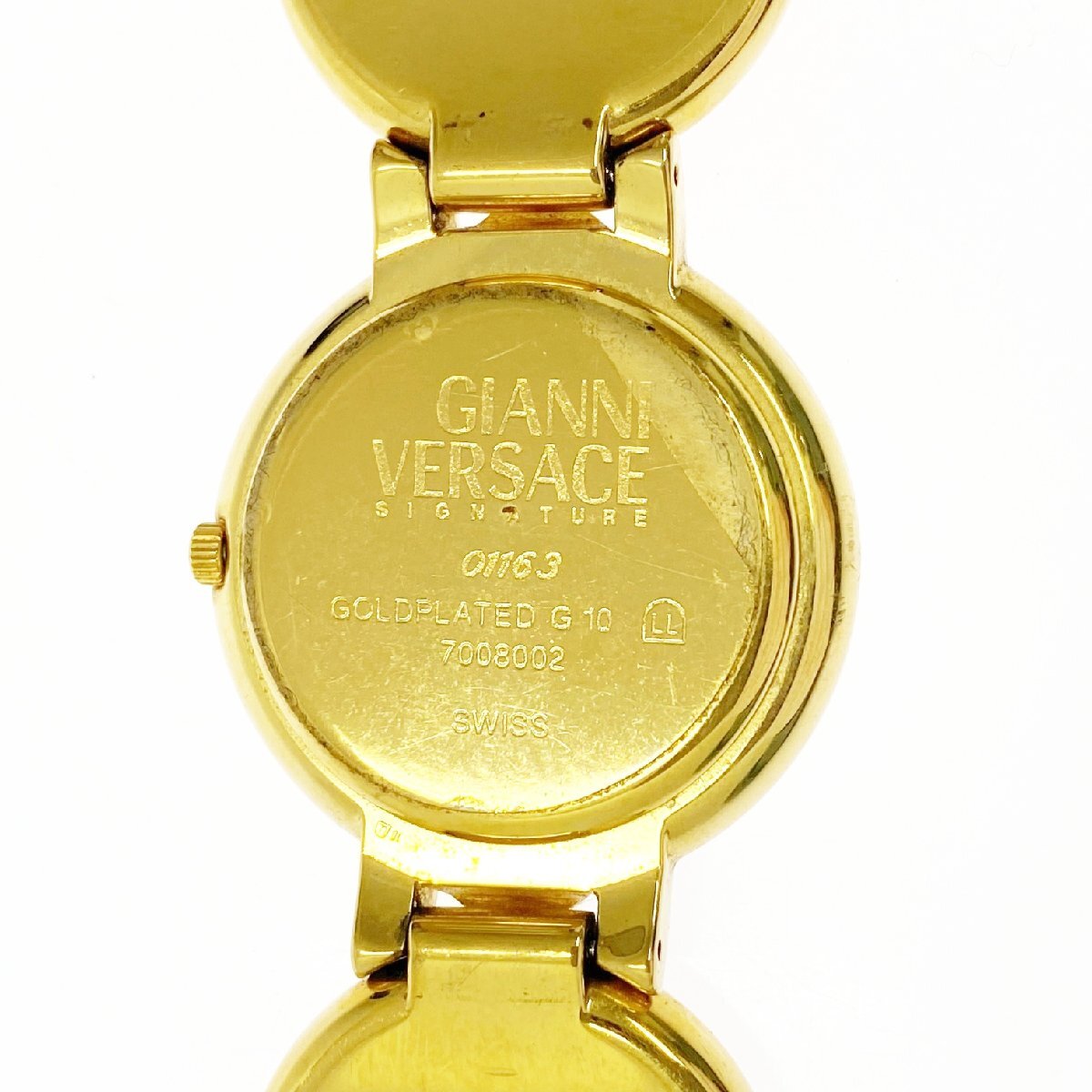 1円スタート】GIANNI VERSACE ヴェルサーチ メデューサ コインウォッチ 