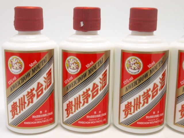 貴州茅台酒 マオタイ酒 天女 ミニボトル 50ml/53% 5本セット 箱付