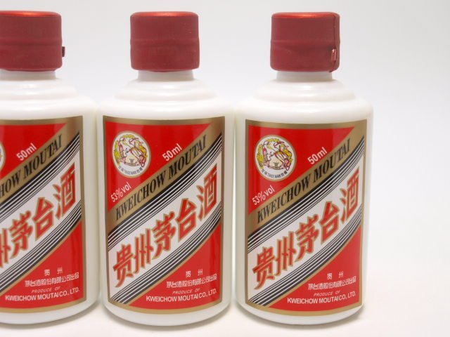 貴州茅台酒 マオタイ酒 天女 ミニボトル 50ml/53% 5本セット 箱付