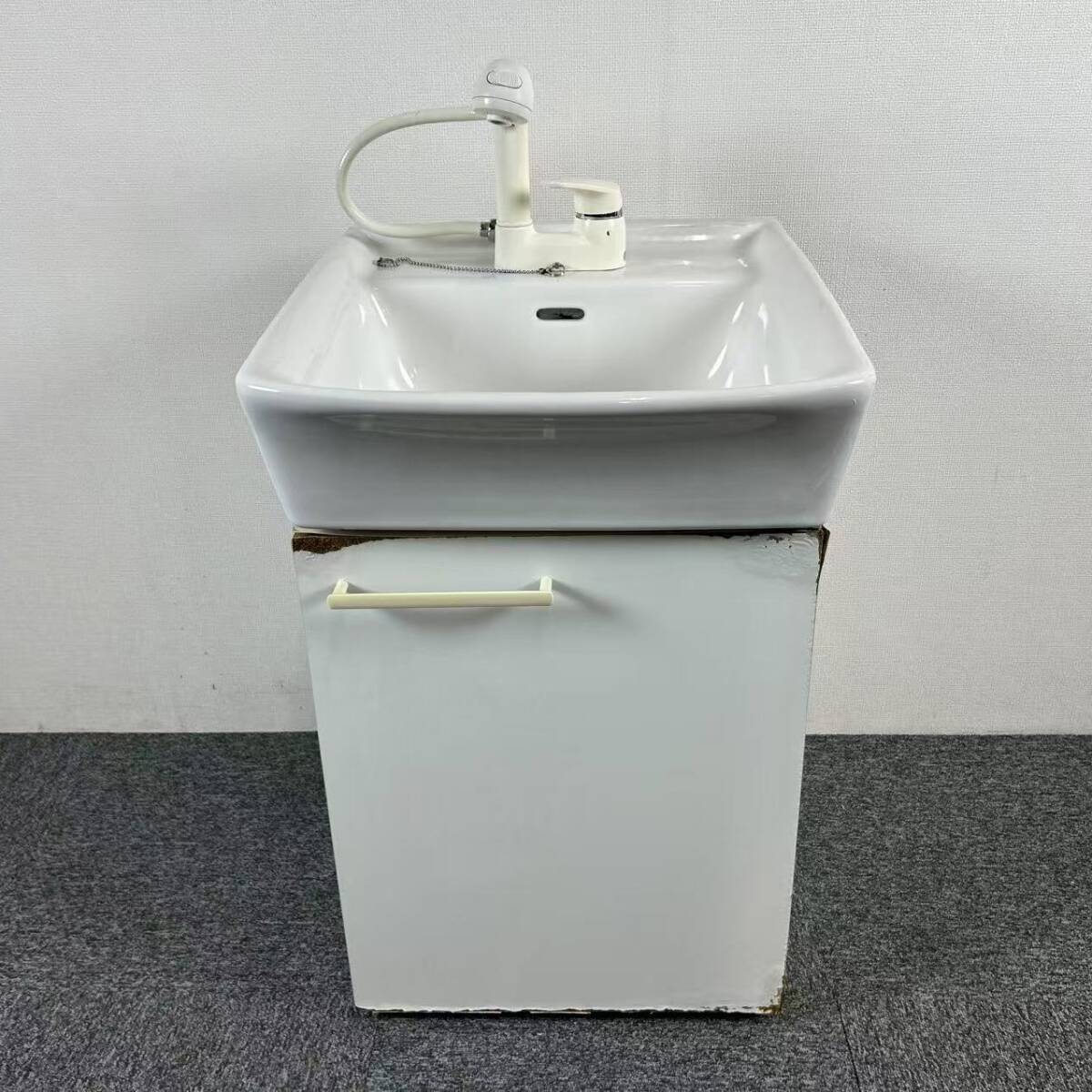 【中古】ミカド☆手洗台・洗面化粧台☆「幅50cm×奥行き54cm×高さ78cm」神戸・大阪引取or当社便配達限定商品_2