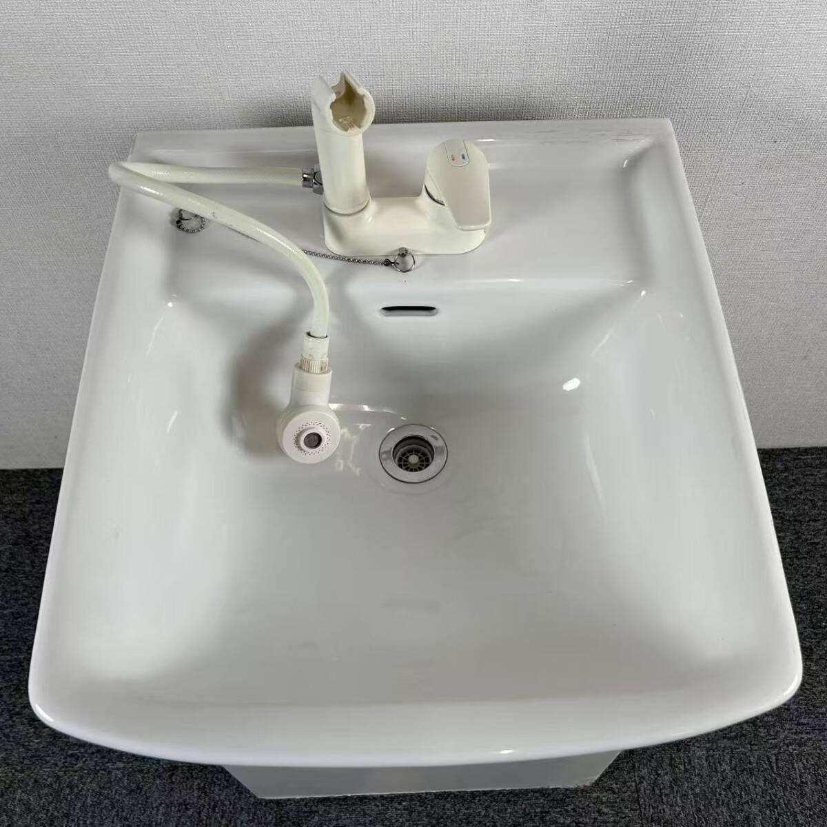 【中古】ミカド☆手洗台・洗面化粧台☆「幅50cm×奥行き54cm×高さ78cm」神戸・大阪引取or当社便配達限定商品_4