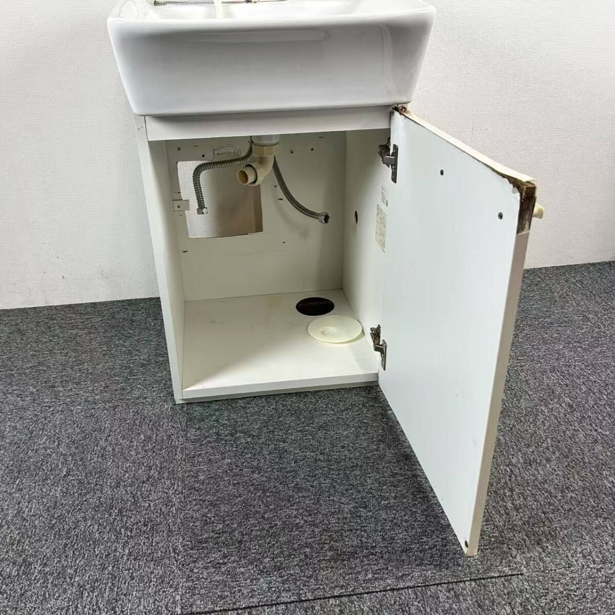 【中古】ミカド☆手洗台・洗面化粧台☆「幅50cm×奥行き54cm×高さ78cm」神戸・大阪引取or当社便配達限定商品_5