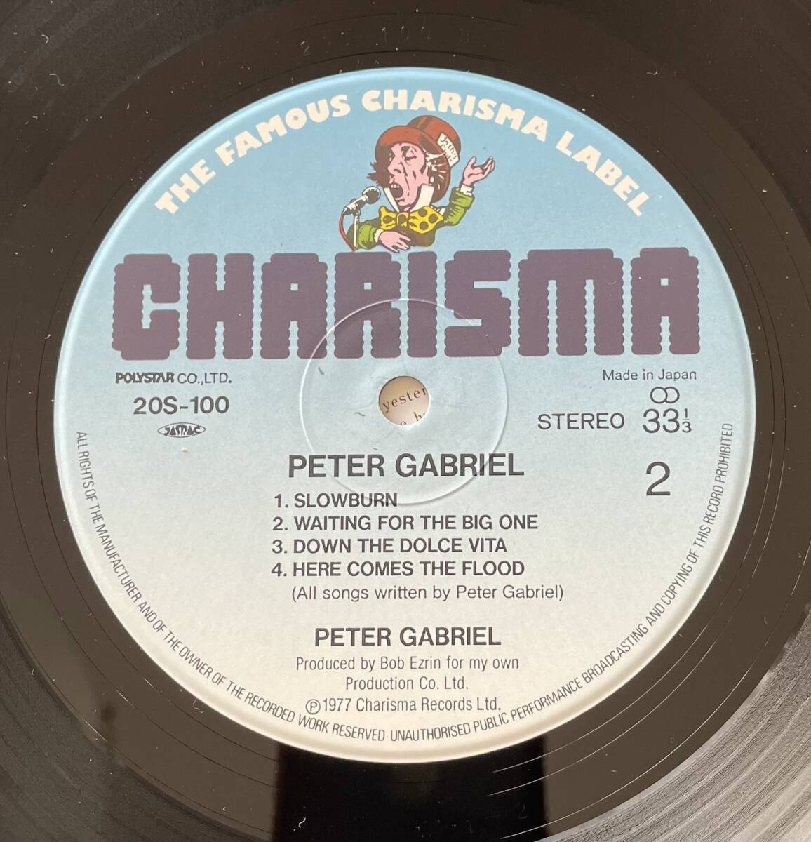 帯付き！国内盤★LP　PETER GABRIEL【ピーター・ガブリエル】　／PETER GABRIEL　★20S-100_4