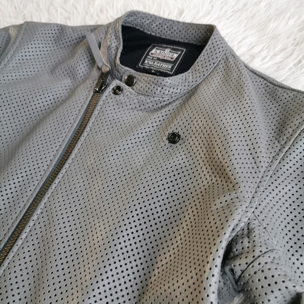 極美品/希少カラー カドヤ KADOYA レザージャケット ライダース
