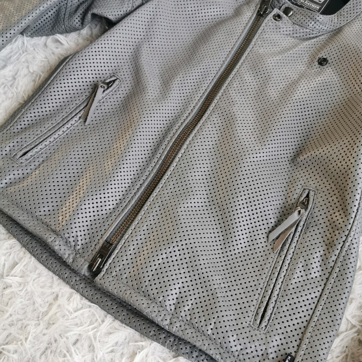 極美品/希少カラー カドヤ KADOYA レザージャケット ライダース