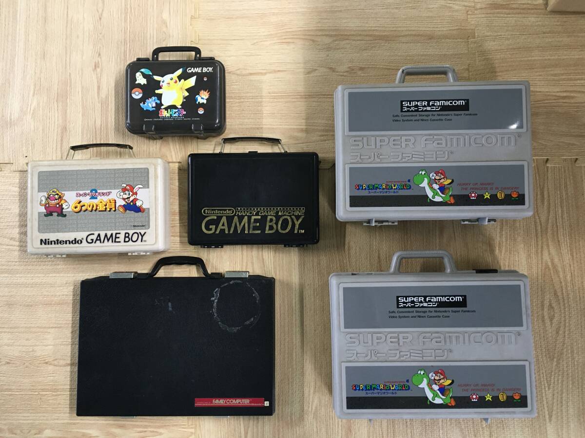 120)ジャンク 「NINTENDOゲームソフト収納ケース（ファミカセNES