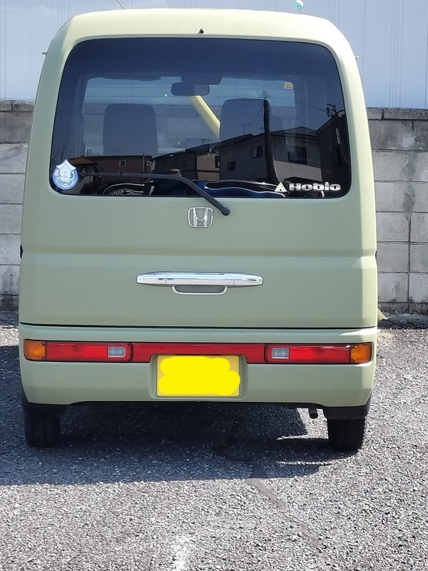 平成16年式　バモスホビオ　HM4　マニュアル　４WD　15万5000キロ　車検R7年10月　自家塗装　引き取り限定　_2