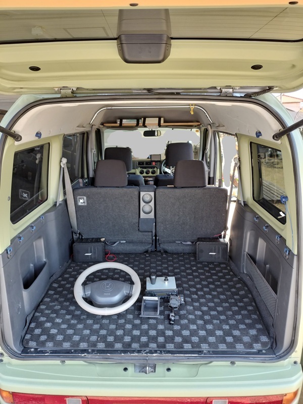 平成16年式　バモスホビオ　HM4　マニュアル　４WD　15万5000キロ　車検R7年10月　自家塗装　引き取り限定　_7