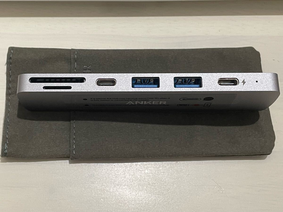 ほぼ未使用に近い Anker アンカー PowerExpand Direct 7-in-2 USB-C PD メディア ハブ Gray A8371NA2 ケースあり 美品_6