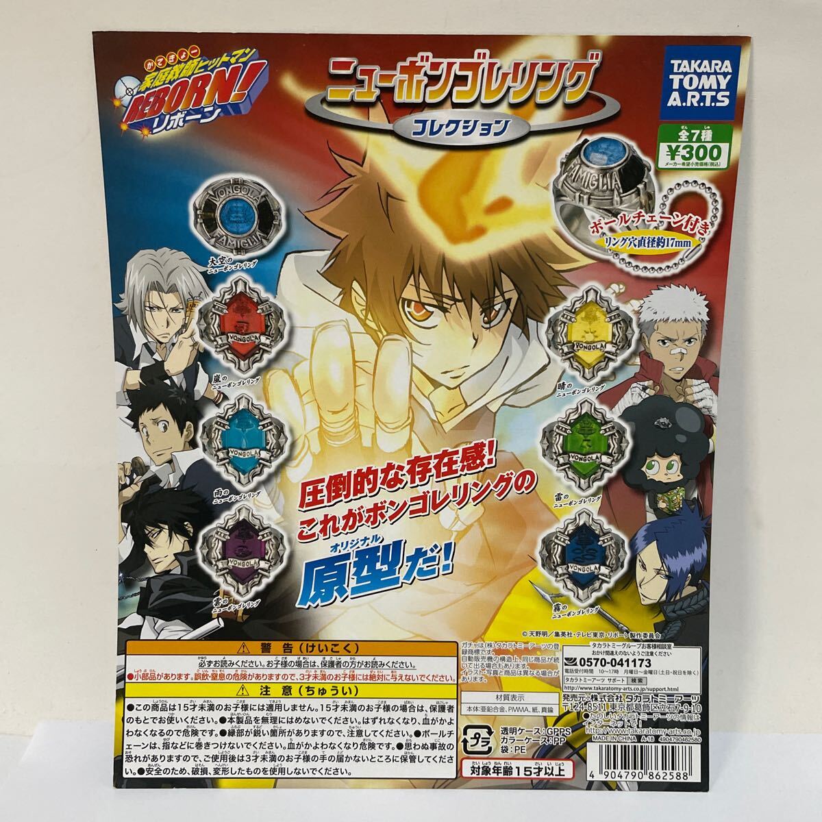 家庭教師ヒットマンREBORN　ニューボンゴレリングコレクション　台紙　　P_1