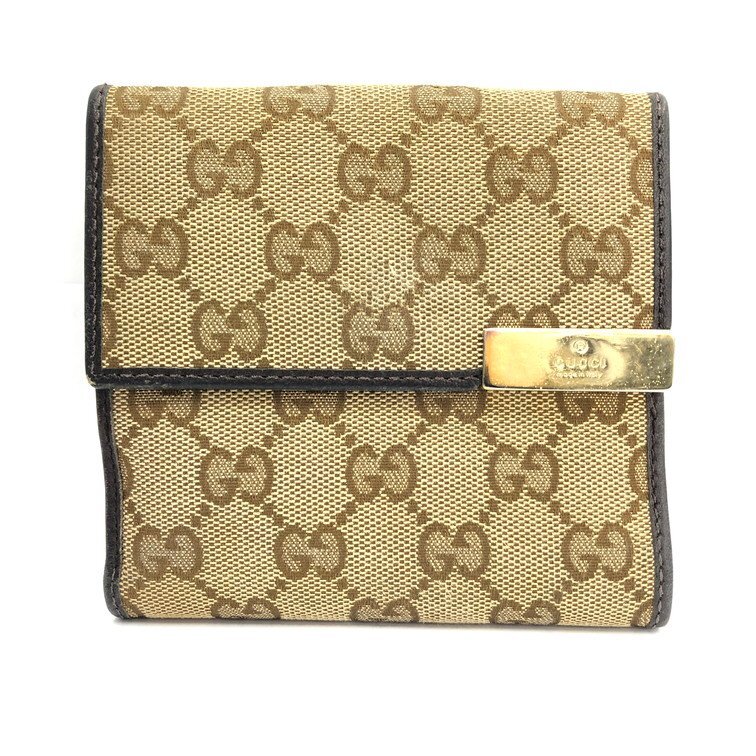 GUCCI グッチ GGキャンバス 二つ折り財布 257015.493075 DDAI3050(女性用財布)｜売買されたオークション情報 ...