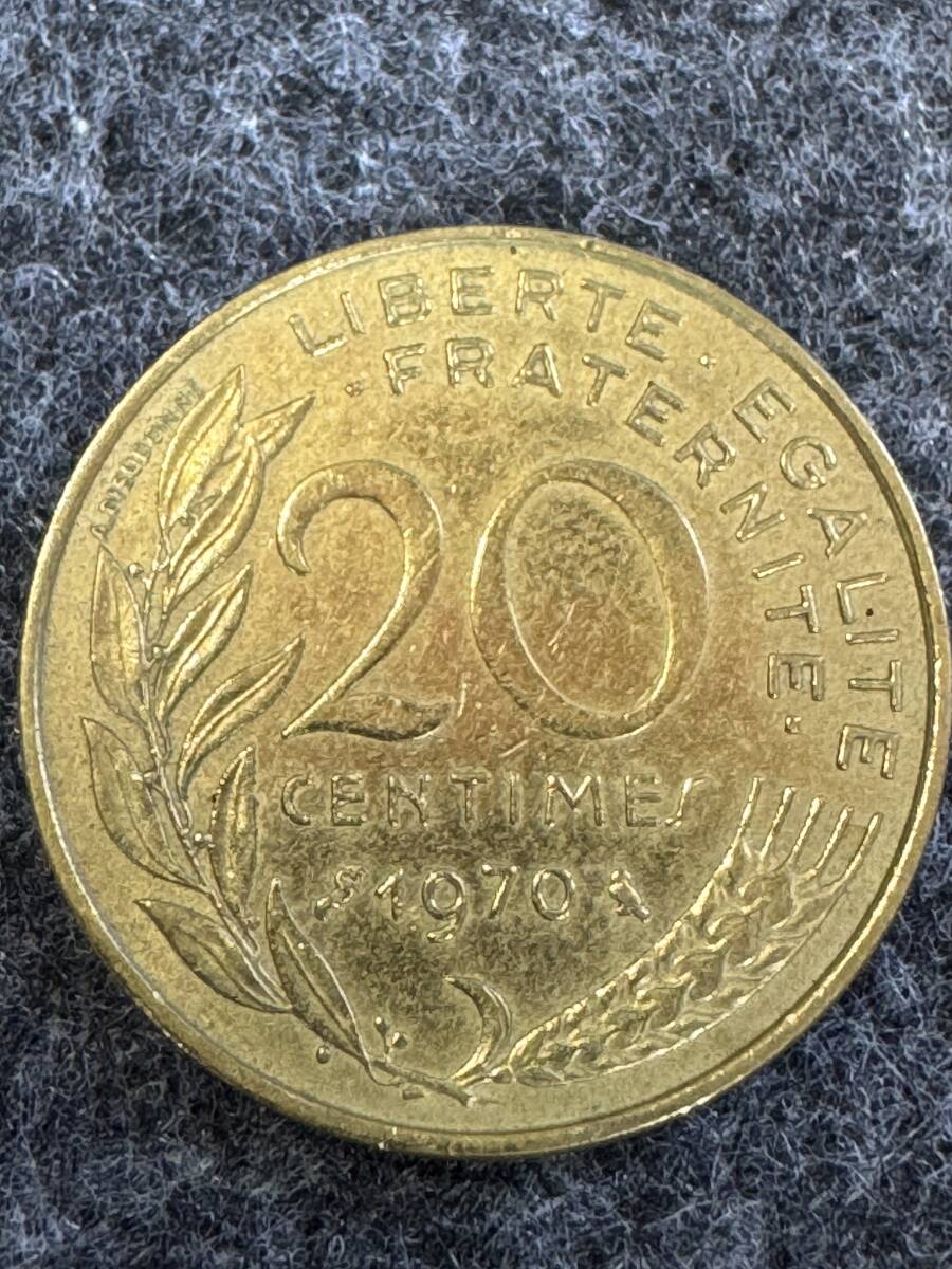 フランス 硬貨 20サンチームの値段と価格推移は？｜3件の売買データ
