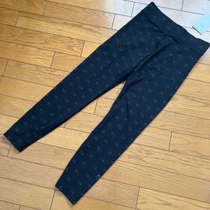 ♪新品タグ付 NIKE AIR ナイキ ロゴグラフィック ハイライズフルレングスタイツ 黒 М ダ