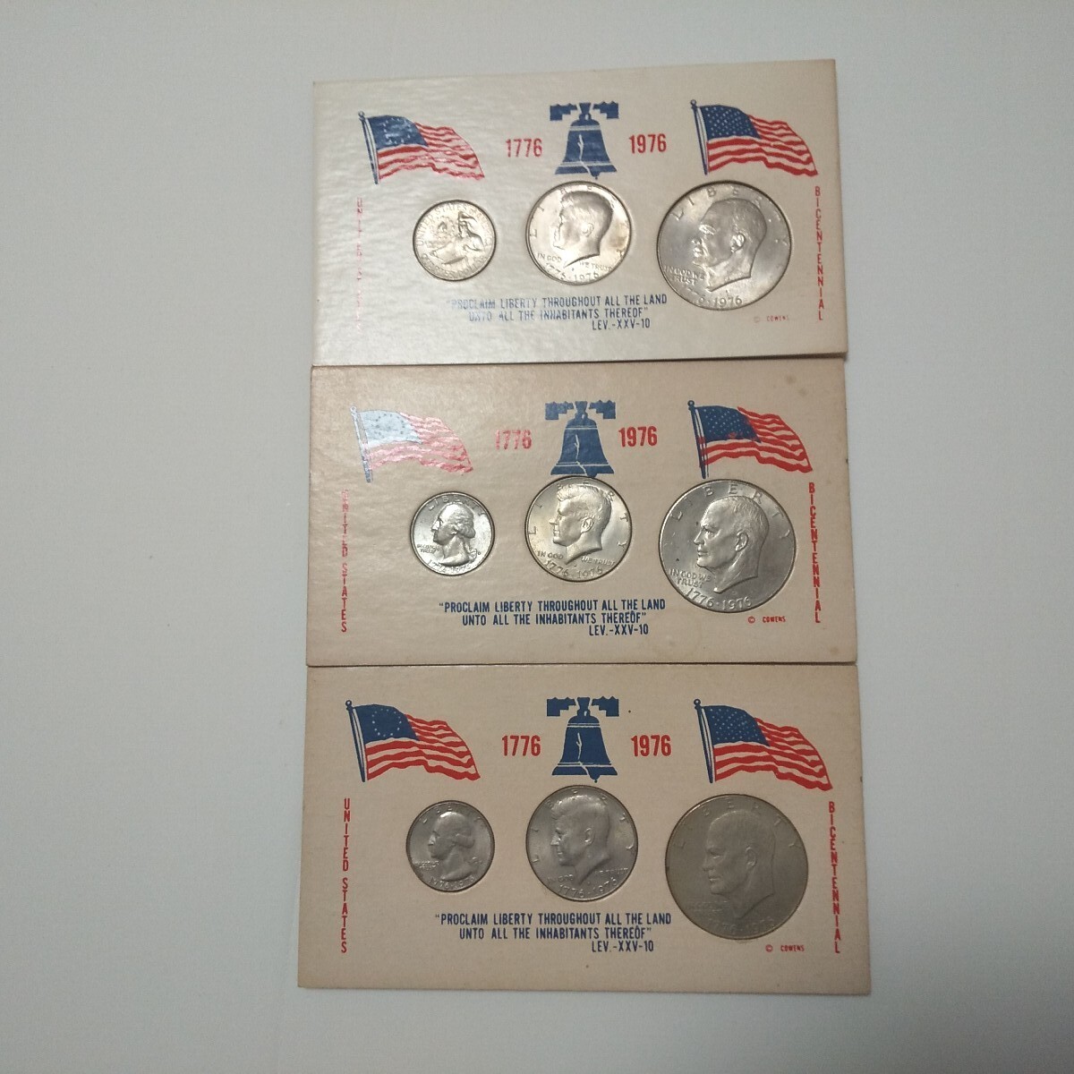 アメリカ LIBERTYコイン ３セット_1