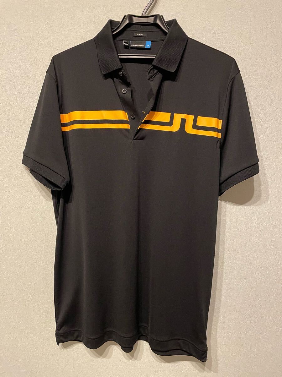 【美品】J LINDEBERG ジェイリンドバーグ　Ｌ　ポロシャツ　ゴルフ_1