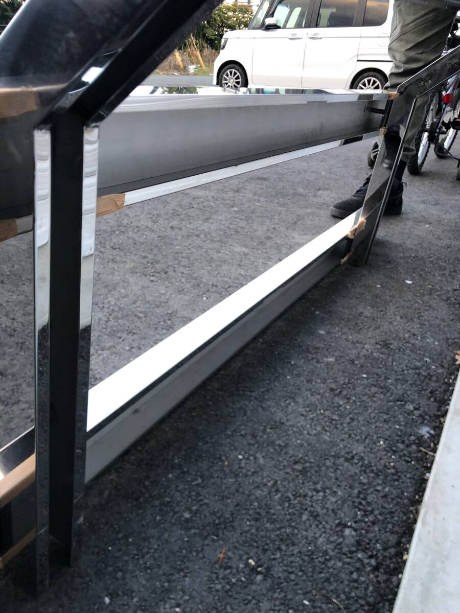 新品 鏡面ステンレス 1400mm 2t/3tトラック用 サイドバンパー ステー