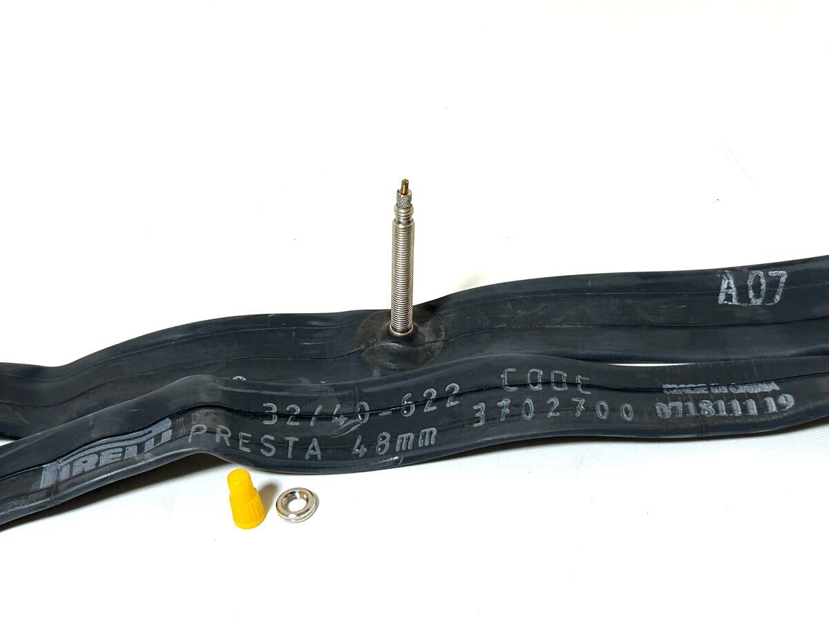 【送料無料特価】PIRELLI Sportube 700×32-40C 仏式バルブ長48mm 新品2個セット《ピレリ/グラベルロード/クロスバイク向け》_2