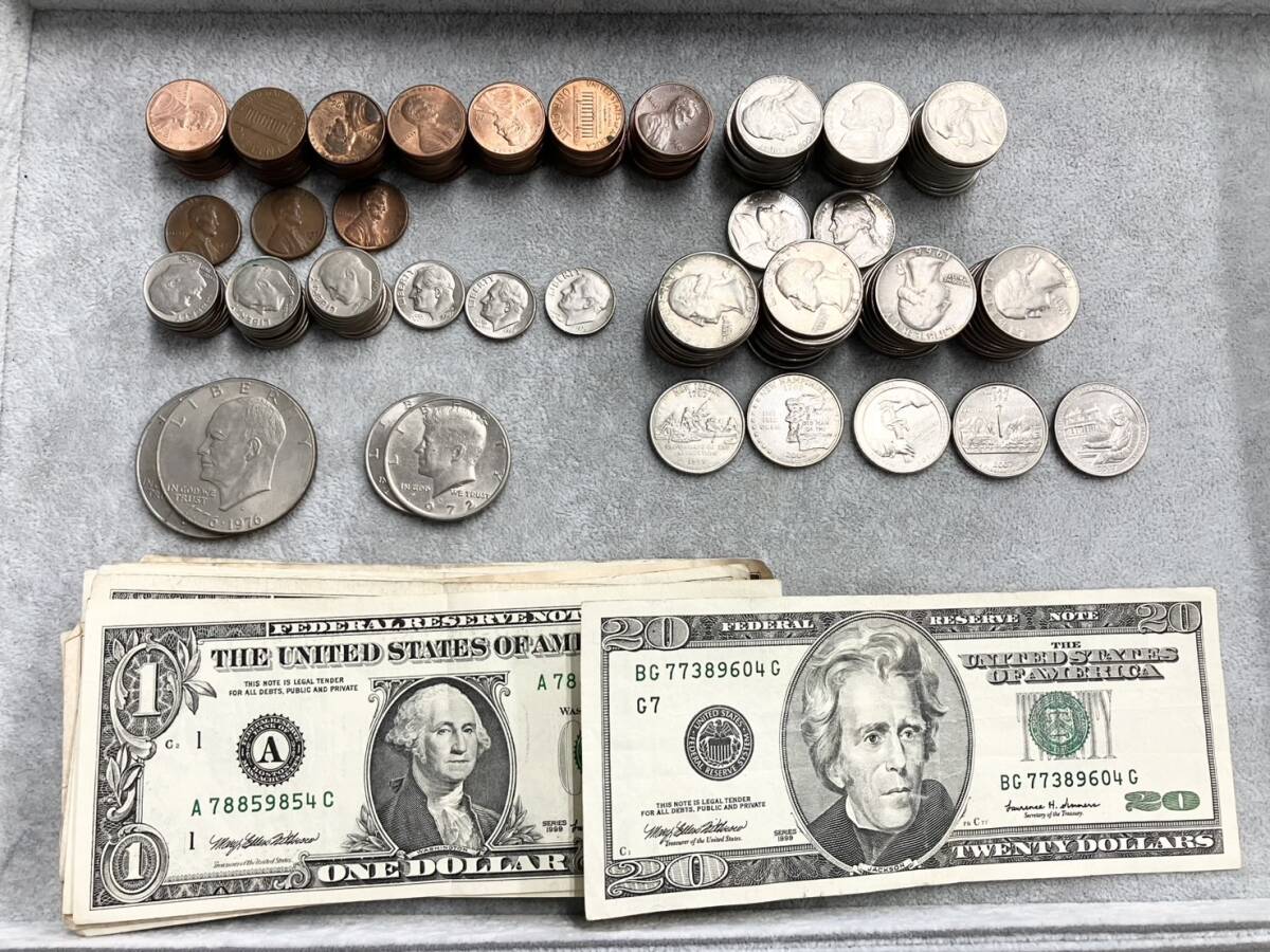 ☆1円スタート☆ ドルおまとめ 紙幣 硬貨 1ドル ハーフダラー