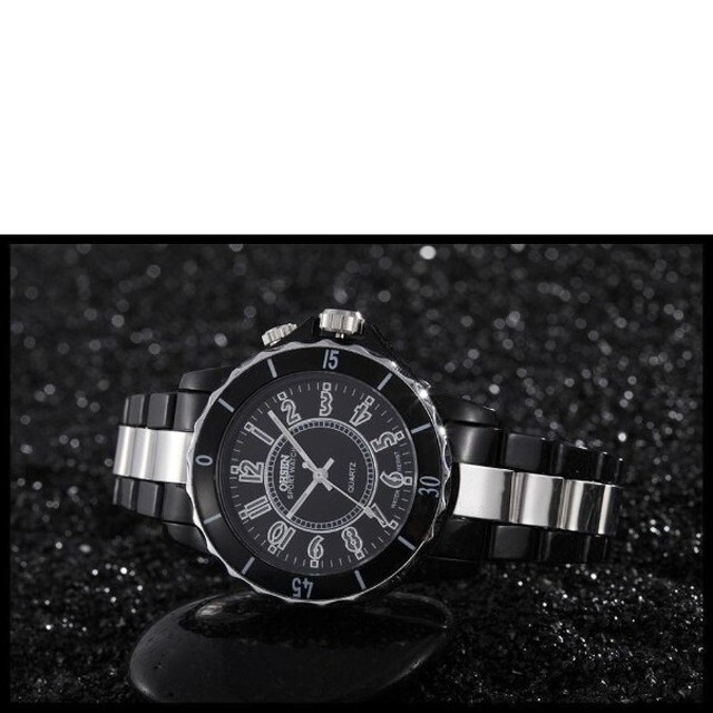 送料無料 新品 超軽量 腕時計 ブラック 黒 OHSEN メンズ レディース 【サザビー 人気ブランド グッチ コーチ レディース】_4