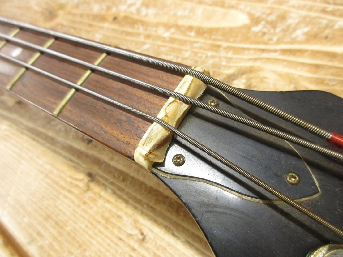 【NH-1005】Greco グレコ 4弦 エレキベース バイオリンベース 通電確認済 弦欠品有 現状品 東京引取可【千円市場】_9