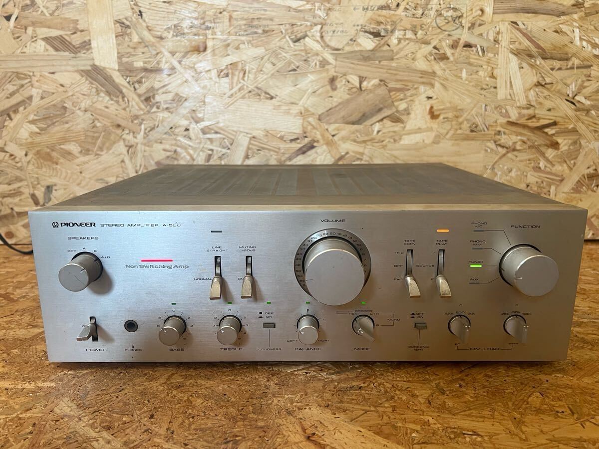 Pioneer A-500 プリメインアンプ パイオニア ☆通電のみ確認☆現状品_1
