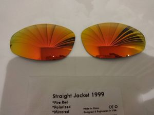 処分価格！★オークリー ストレートジャケット1999用 カスタム偏光レンズ Straight Jacke