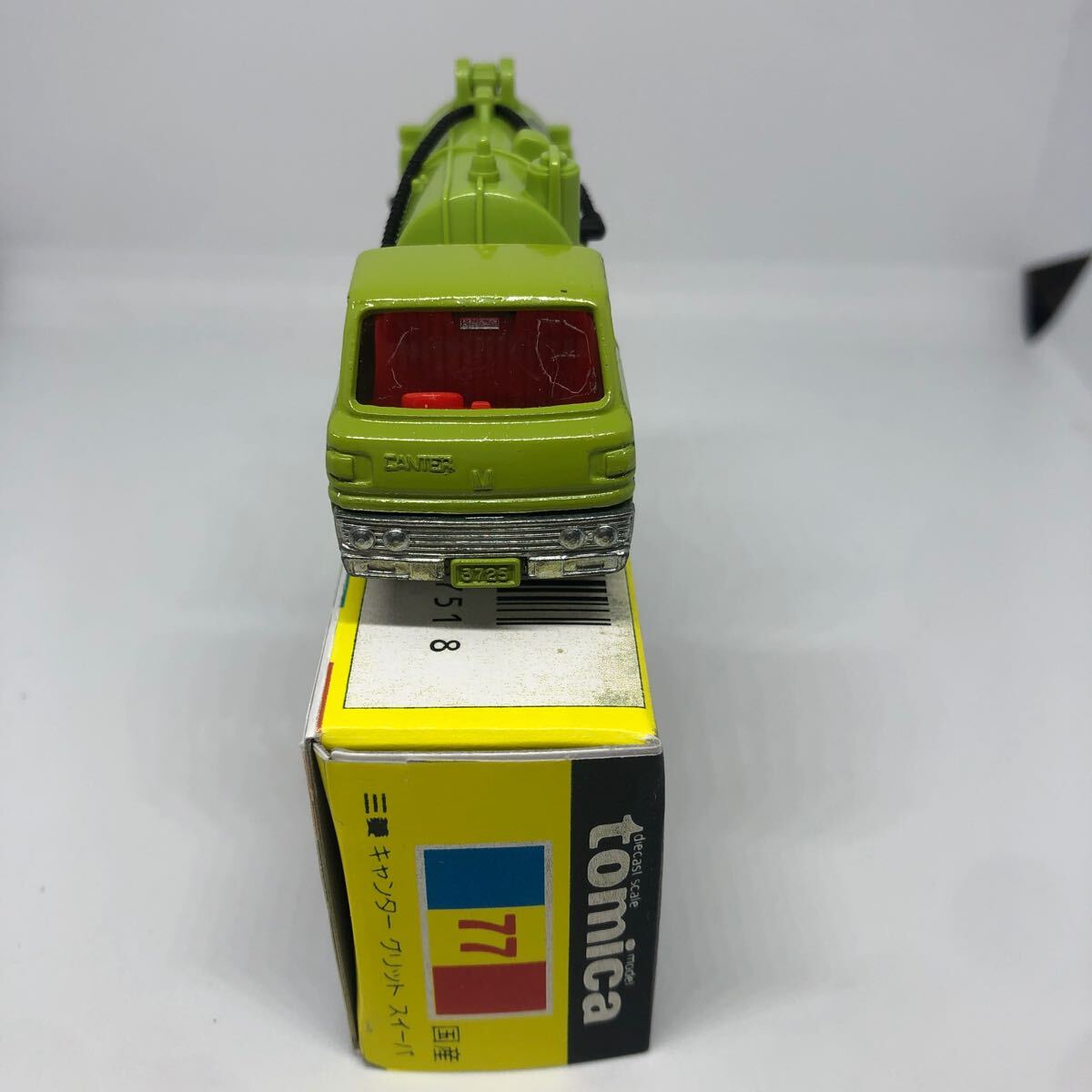 トミカ　日本製　黒箱　77 三菱　 キャンター　グリット　スイーパ　当時物　絶版_2