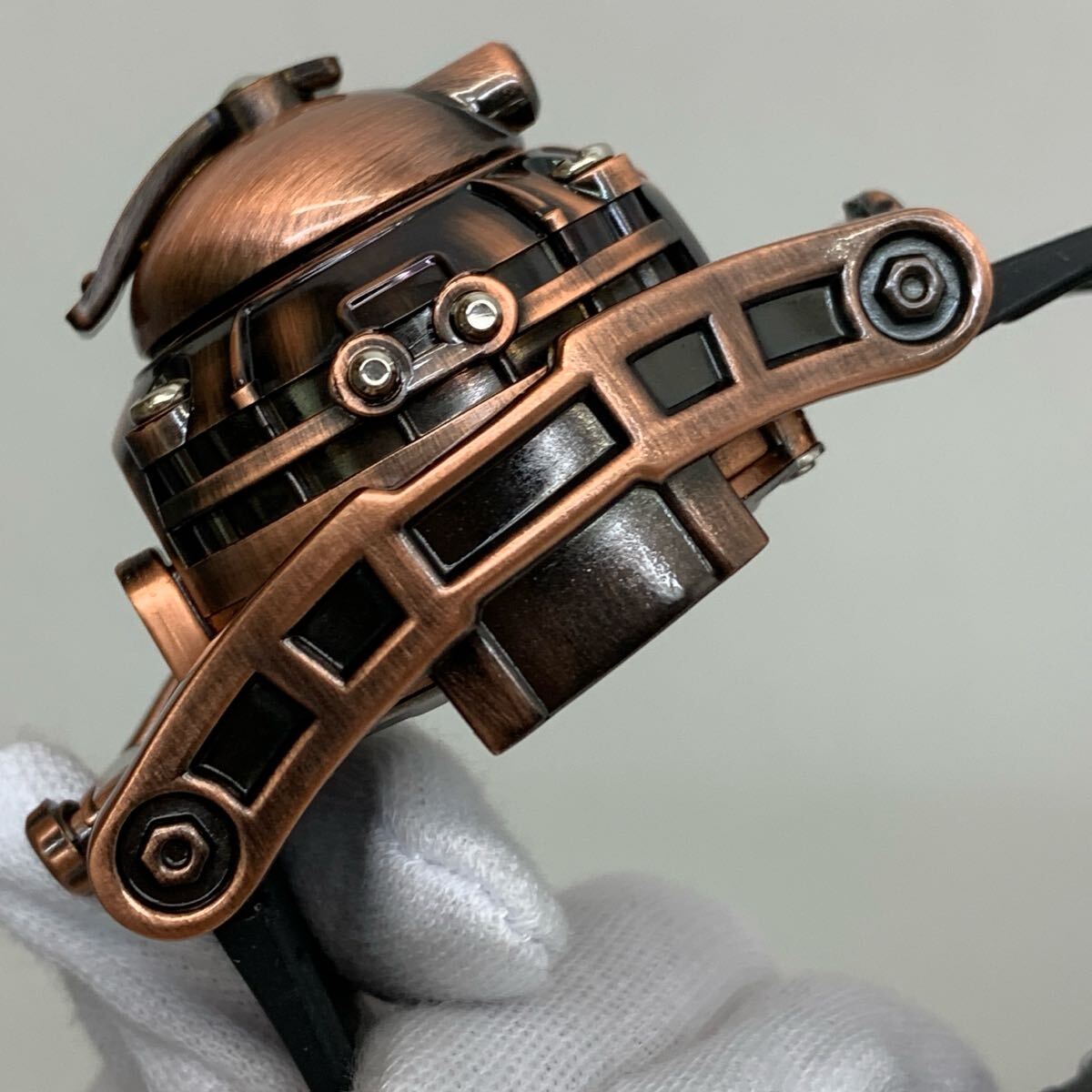 1円~! TOKIMA BANDAI STEAM HEAD 1998 年 バンダイ トキマ 変形 ロボット 腕時計 スチームヘッドウォッチ 動作未確認_6