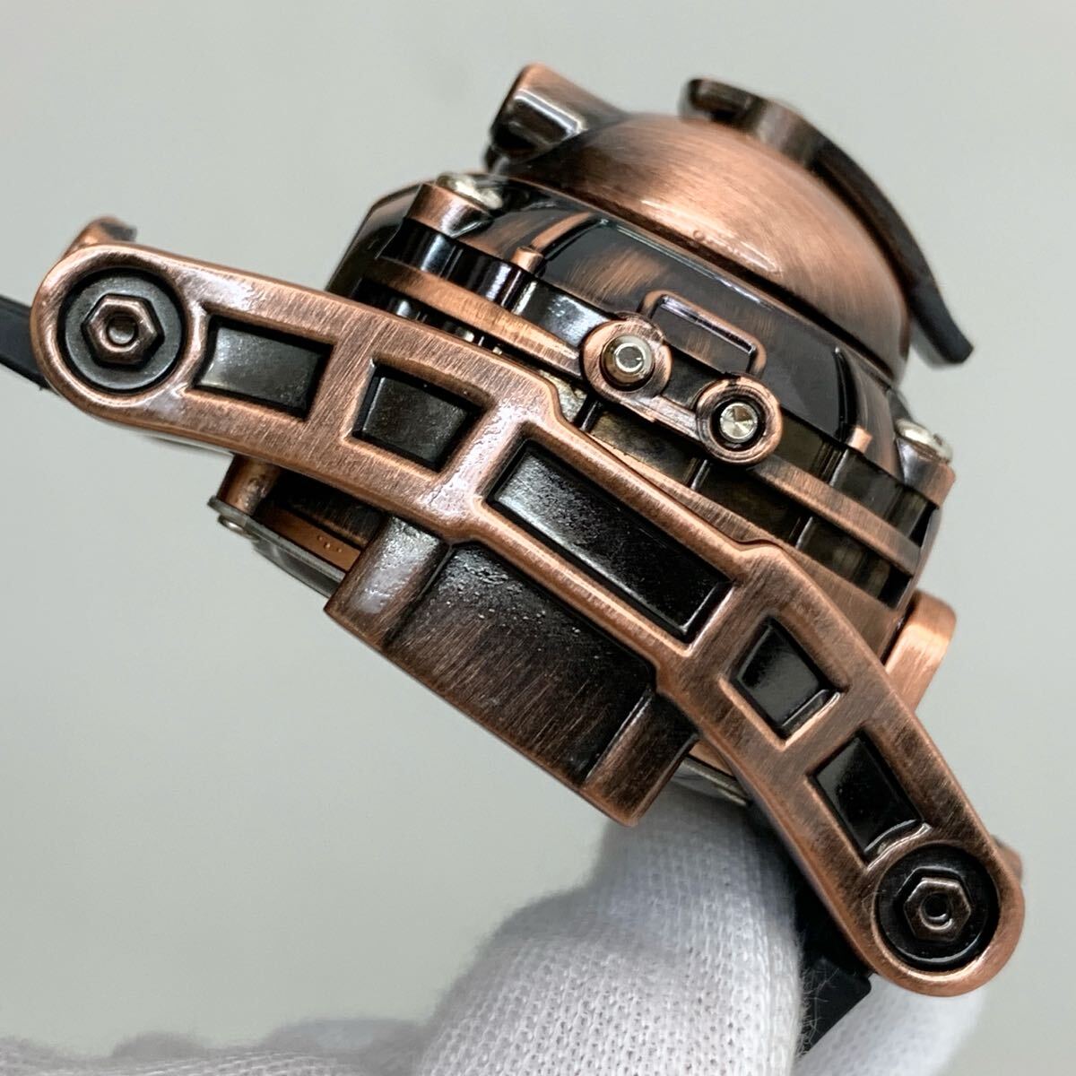 1円~! TOKIMA BANDAI STEAM HEAD 1998 年 バンダイ トキマ 変形 ロボット 腕時計 スチームヘッドウォッチ 動作未確認_7