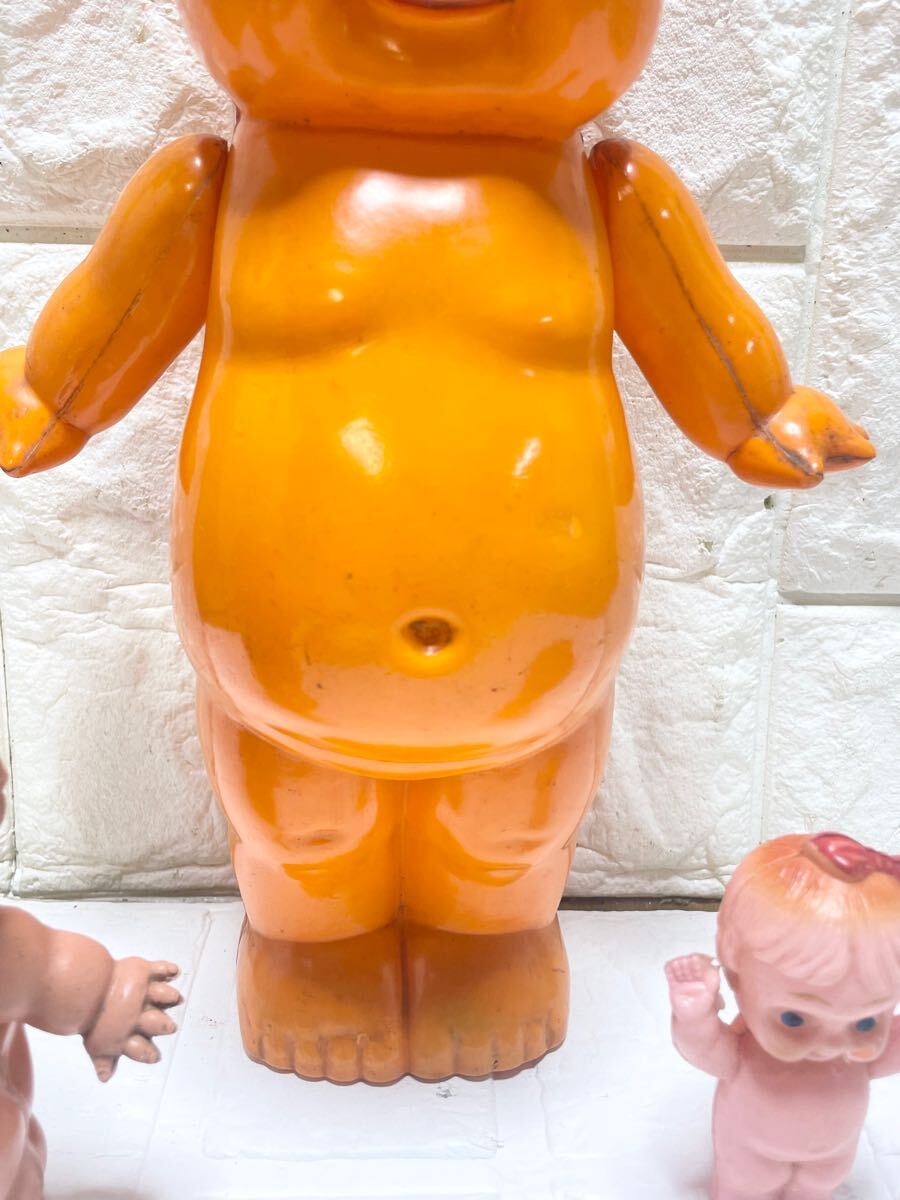 希少 セルロイド製 キューピー人形 オレンジ 約33.5㎝ 日本製 昭和