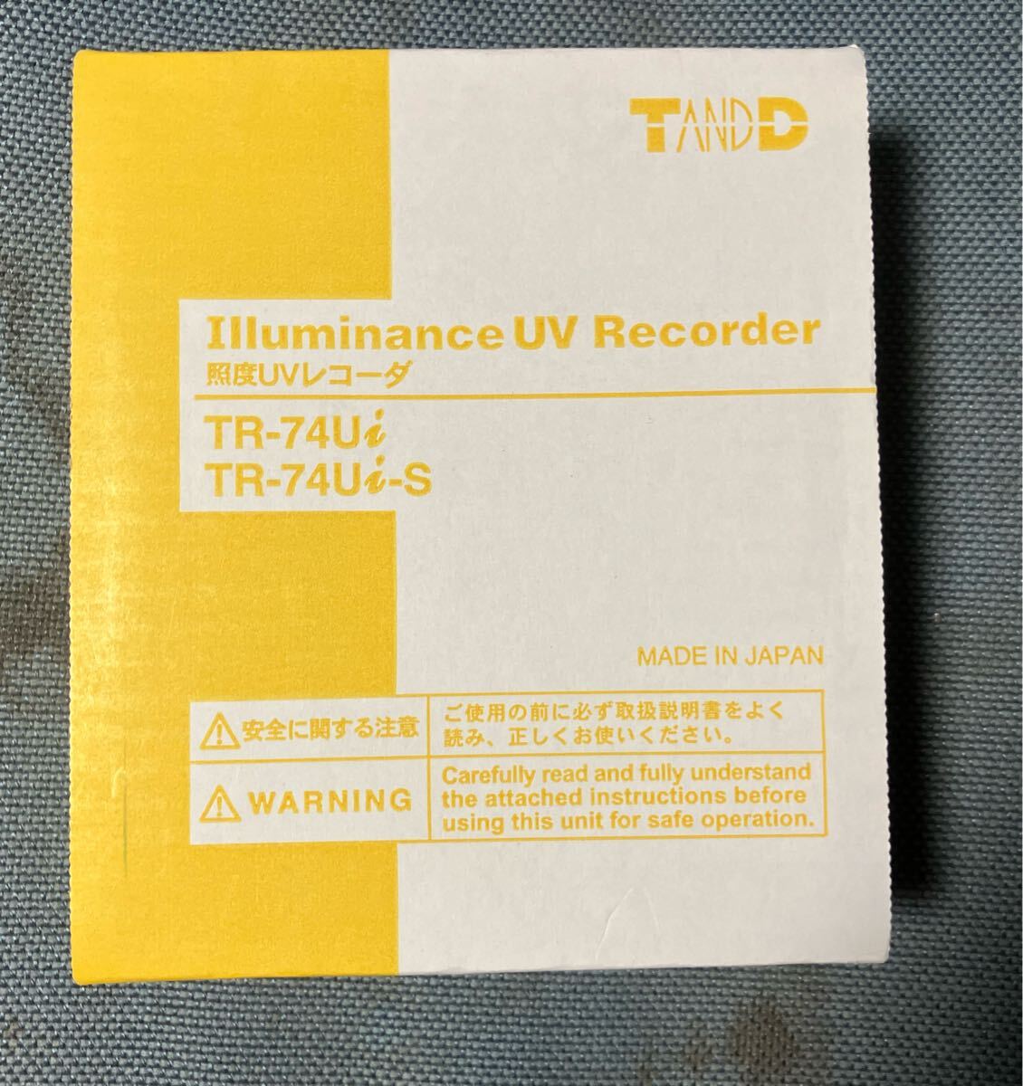 T&D 照度UVレコーダー　照度計　紫外線レコーダー　TR-74Ui 未使用新品_1