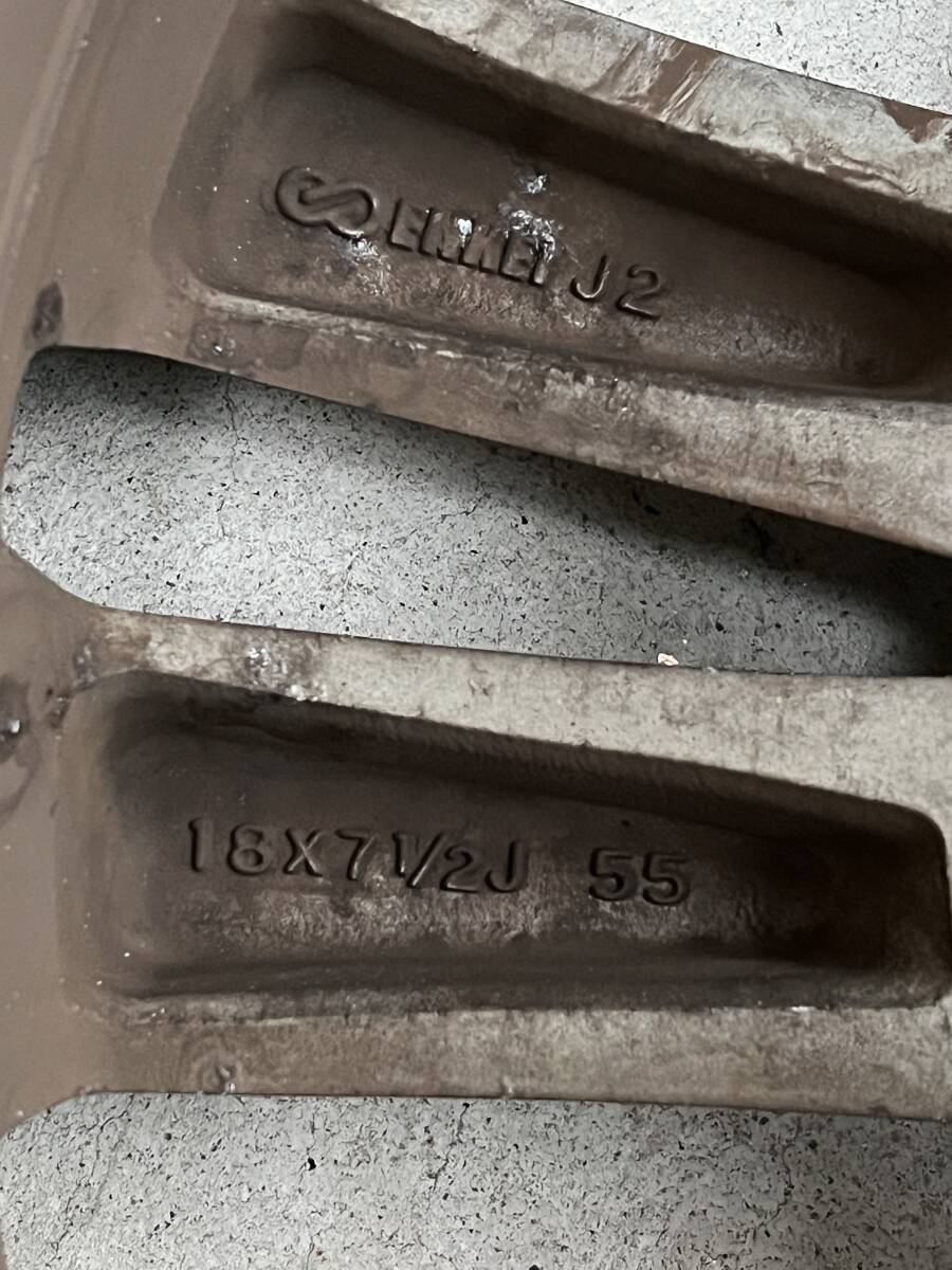 日産純正 E52 エルグランド 18インチ 7.5J +55 5穴 PCD114.3 3本　 225/55R18 サマータイヤ_7