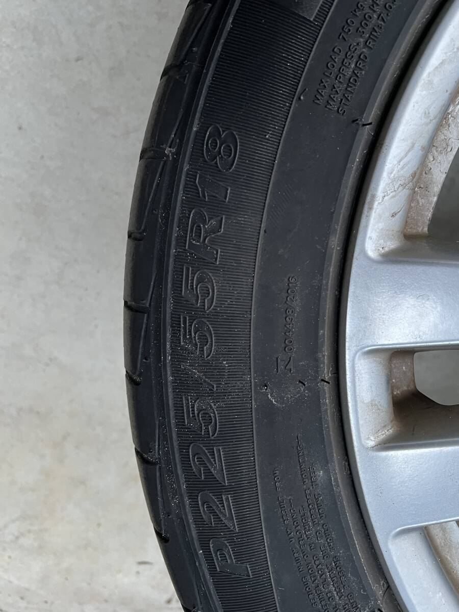 日産純正 E52 エルグランド 18インチ 7.5J +55 5穴 PCD114.3 3本　 225/55R18 サマータイヤ_8