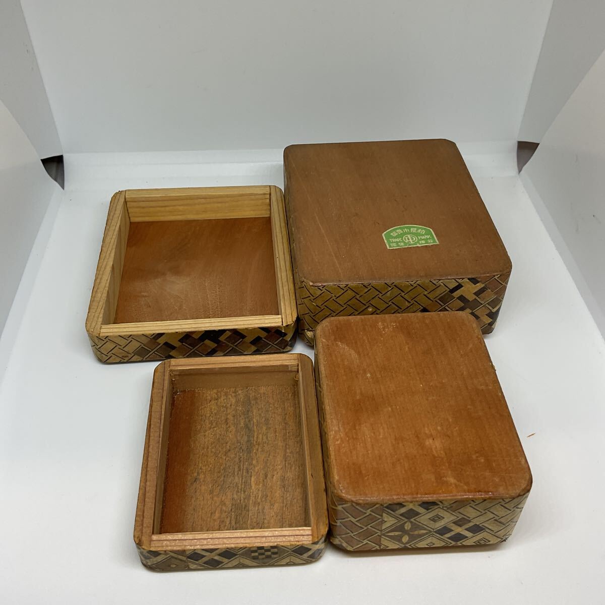 小物入れ 寄木細工 木製 箱根 伝統工芸 小箱 箱根寄木細工 セット(木工