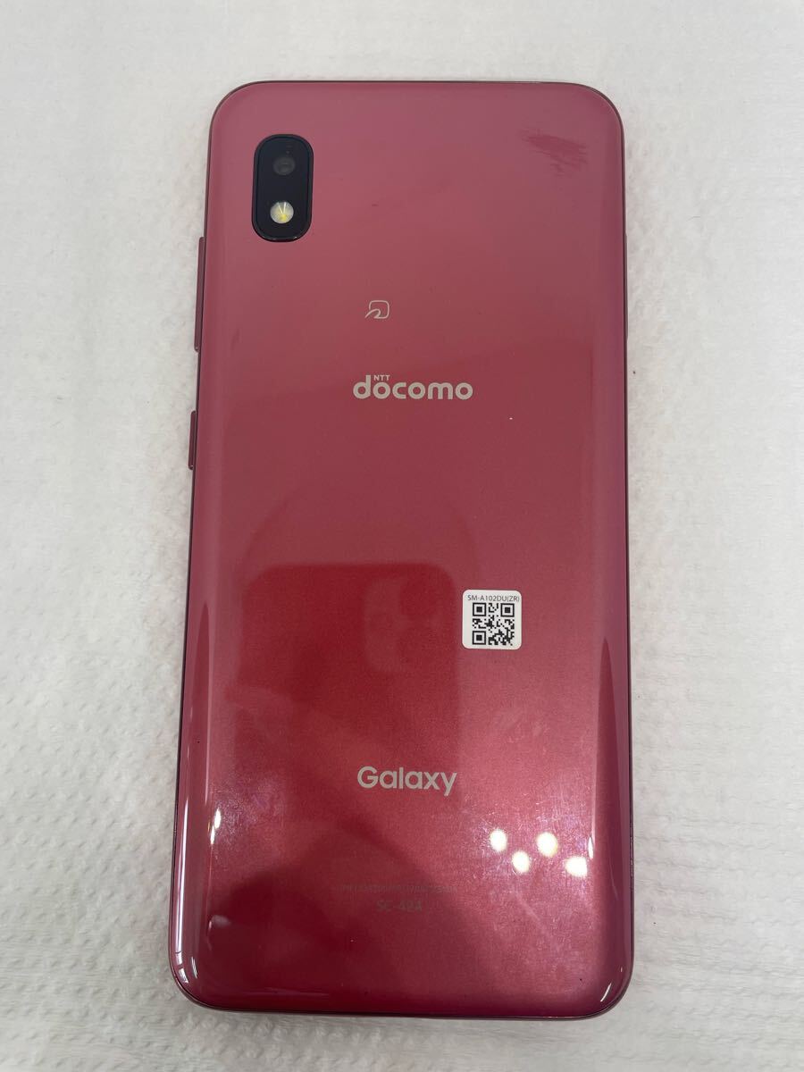 A303 docomo Galaxy SAMSUNG SM-A102DU（ZR） SC-42A レッド 動作確認