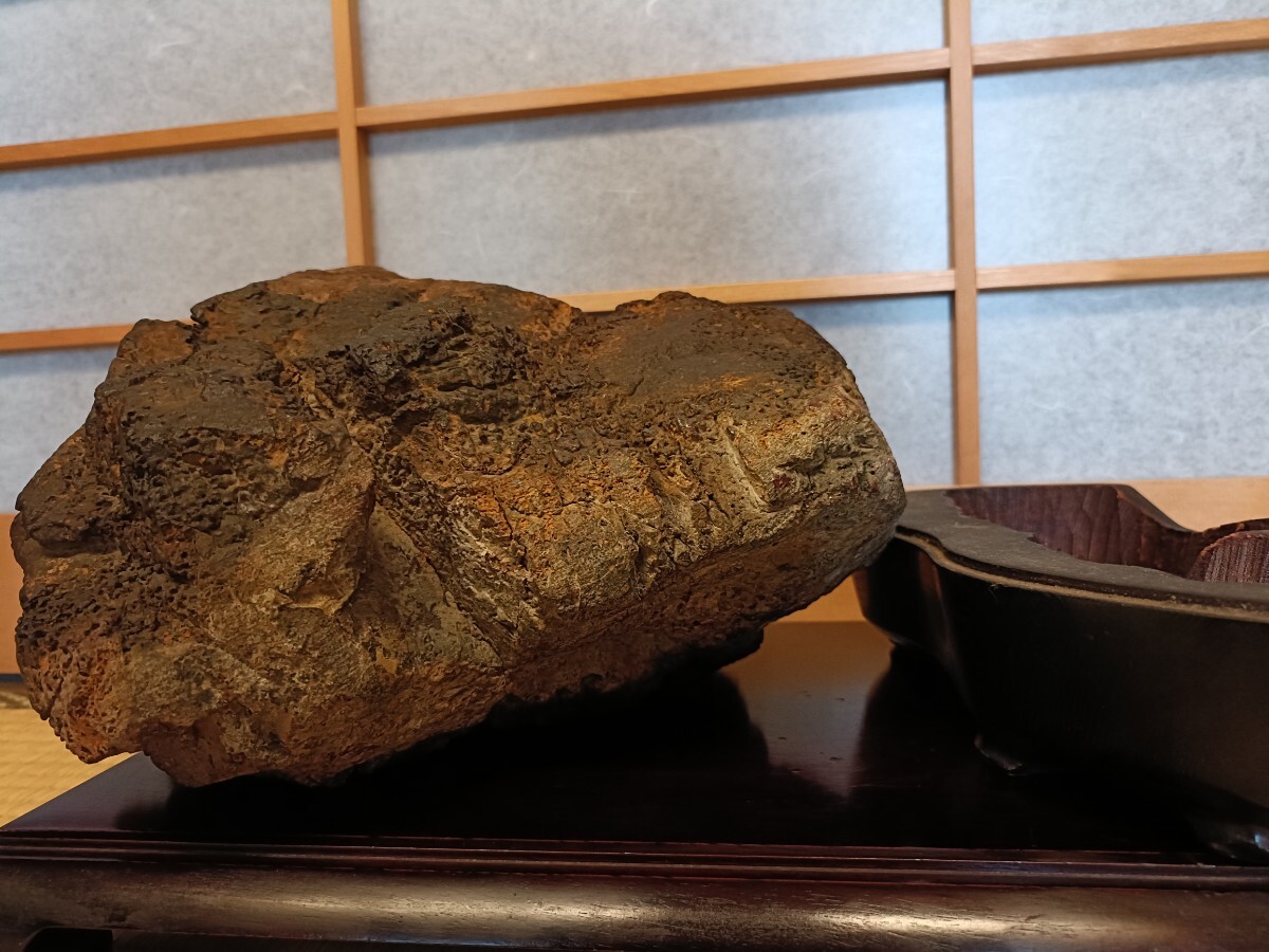 銘【御代】〜日本水石名品大観同種☆天然菊花紅牡丹石☆根尾谷菊花石