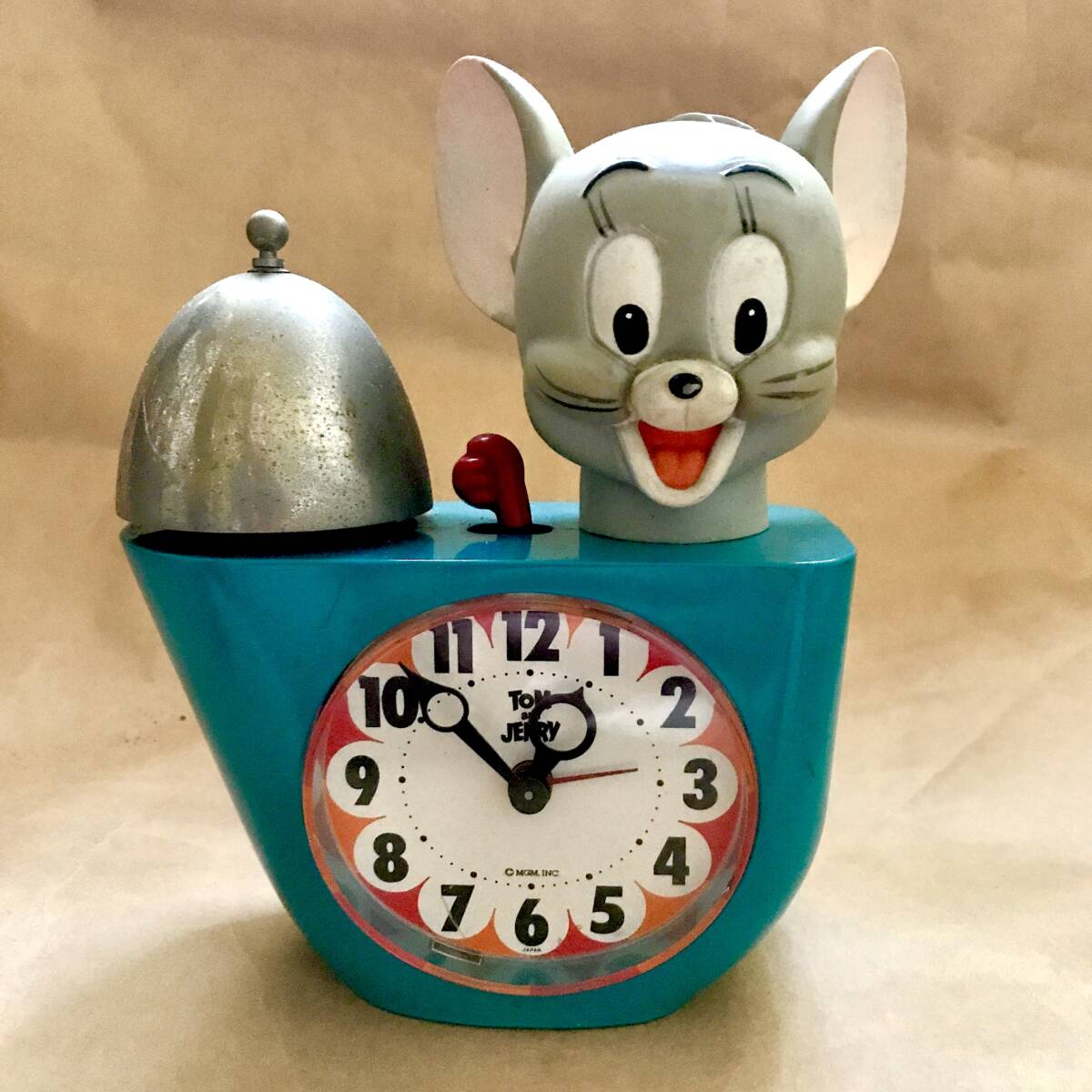 ☆当時物 TOM AND JERRY CJ407 トムとジェリー 目覚まし時計 置き時計