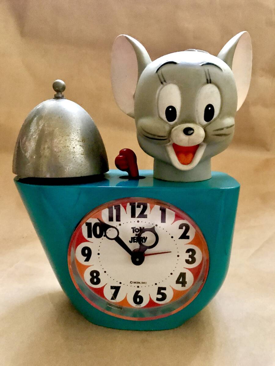 ☆当時物 TOM AND JERRY CJ407 トムとジェリー 目覚まし時計 置き時計