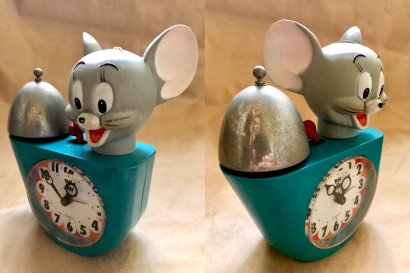 ☆当時物 TOM AND JERRY CJ407 トムとジェリー 目覚まし時計 置き時計